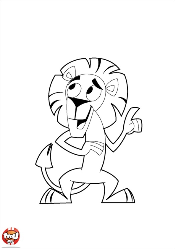 Lew Kolorowanka - Kreatywna Zabawa dla Dzieci kolorowanka do druku